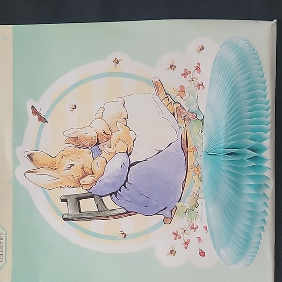 🐇💲2️⃣ 🐇 Beatrix Potter Infant Honeycomb Centerpiece Decoration - Picture 2 of 8